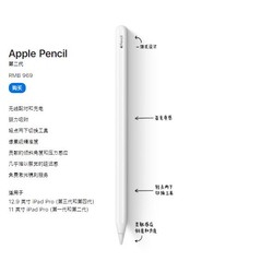 原装苹果Apple Pencil2代压感笔二代iPadPro手写笔2020新款防误触