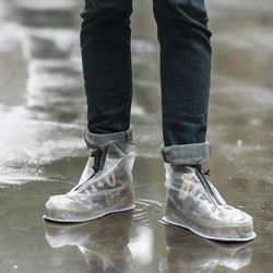 MINISO名创优品时尚透明便携防水鞋套雨鞋套雨天防雨防护防滑雨靴