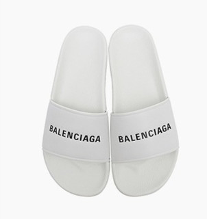 BALENCIAGA 巴黎世家 男士真皮拖鞋