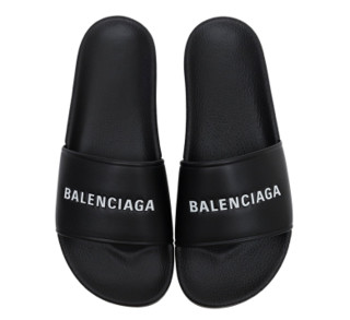 BALENCIAGA 巴黎世家 男士真皮拖鞋