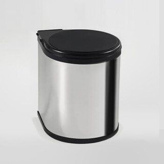 悍高（HIGOLD） 厨房橱柜便捷14L不锈钢垃圾桶 厨房配件 400柜 不锈钢垃圾桶