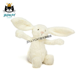 英国进口jellycat邦尼兔经典害羞系列白色邦尼兔毛绒玩具公仔娃娃玩偶儿童女生生日礼物儿童节 白色 18cm