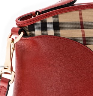 BURBERRY Horseferry Check 女士格纹单肩背包