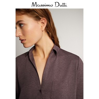 Massimo Dutti 06828561727 女士简约口袋缀扣休闲衬衫