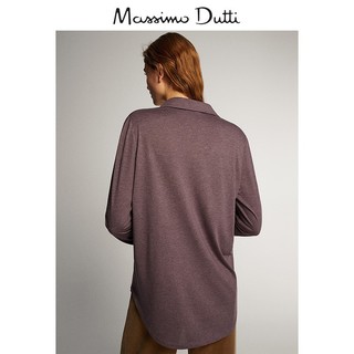 Massimo Dutti 06828561727 女士简约口袋缀扣休闲衬衫