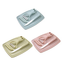 莱杉  宝宝辅食刀具菜板砧套装  蓝色