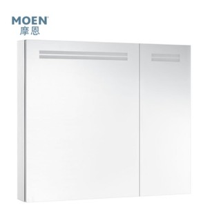 MOEN 摩恩 BCM13-001W 铝合金浴室镜柜（亚银）825mm