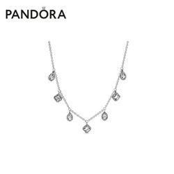 Pandora 潘多拉 项链925银 几何形项链 398495C01