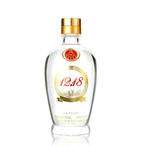 五粮液1218浓香型白酒52度375ml