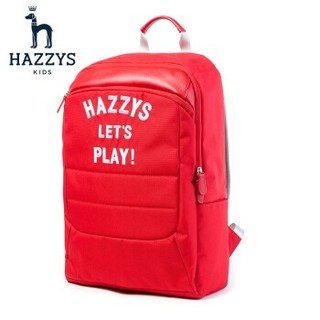 HAZZYS 哈吉斯 ZLC6WH01 儿童双肩背书包 经典红