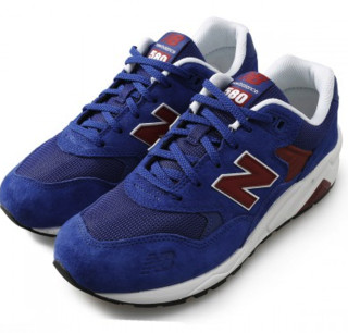 New Balance 580系列 中性休闲运动鞋  MRT580LA 海军蓝/红色 37