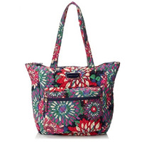 TOMMY HILFIGER Zip Pockets Tote 棉布印花单肩包