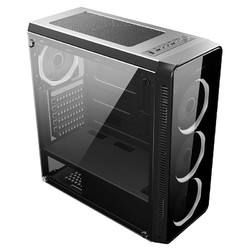 先马 焦点X 电脑游戏主机箱 双面钢化玻璃/支持ATX主板长显卡背线