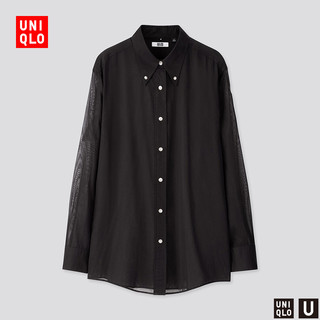 UNIQLO 优衣库 U系列 425648 女士纽扣衬衫