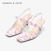 历史低价：CHARLES＆KEITH CK1-61680049 方头细高跟鞋凉鞋女 *2件