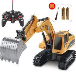 儿童玩具遥控合金挖掘机 无线遥控6通道仿真挖土机玩具