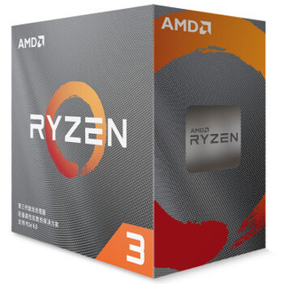 AMD 锐龙 Ryzen 3 3300X 盒装CPU处理器