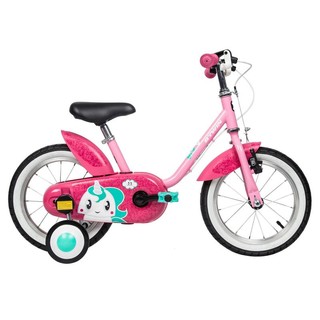 DECATHLON 迪卡侬 BTWIN UNICORN 500 儿童自行车+车篮+喇叭 8386254 14寸 独角兽尤妮可