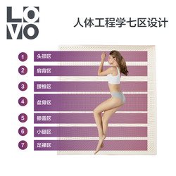 lovo床垫床褥子床护垫床品经典泰国乳胶按摩床垫双人1.5m1.8m床