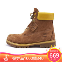 Timberland添柏岚男鞋20春装新款防水皮革高帮靴|A2C96 A2C96W/棕色 41 *2件