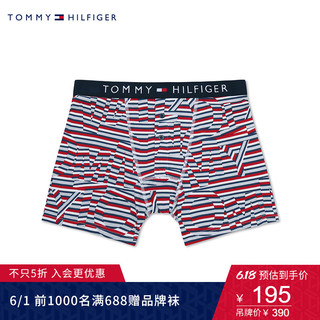 TOMMY HILFIGER男装秋季休闲印花平角内裤 UM0UM01634 *2件