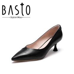 BASTO 百思图 A2015AQ0 女细高跟鞋