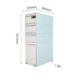 禧天龙抗菌厨房超窄抽屉式收纳柜一体缝隙储物柜多层卫生间置物架
