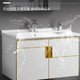  HOROW 希箭 卫浴实木浴室柜组合套装 凤凰·白色80cm　