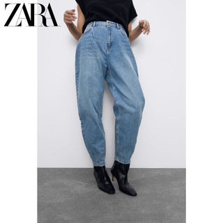 ZARA新款 女装 直筒中腰牛仔裤  06147052427