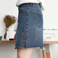 拉夏贝尔 La Chapelle拉贝缇 60006004 牛仔半身裙