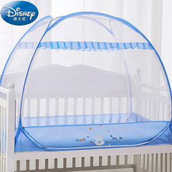 Disney baby 迪士尼宝宝（Disney Baby）儿童蚊帐婴儿蚊帐罩婴儿床蚊帐免安装蒙古包蓝色米奇120*65cm