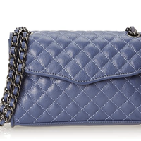 REBECCAMINKOFF Mini Quilted Affair 女士单肩背包 蓝色