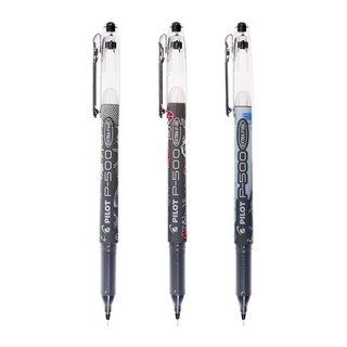 PILOT 百乐 BL-P500 拔帽中性笔 运动限定款 黑色 0.5mm 3支装