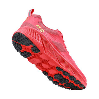 R2中国红跑鞋男女同款LSD.赤道 轻便增高运动耐磨跑步鞋马拉松越野跑鞋 赤红/标金（男女同款） 38