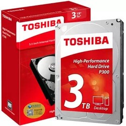 TOSHIBA 东芝 P300 机械硬盘 台式机硬盘 3TB 64MB	7200rpm HDWD130