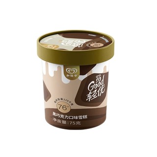 WALL'S 和路雪 轻优 雪糕 黑巧克力口味 75g*3杯