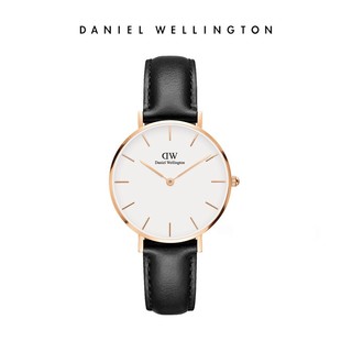 Daniel Wellington 简约32mm白盘女士皮质手表