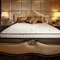 雅兰床垫 莫丽斯 高乳胶弹簧席梦思床垫1.5m1.8m进口面料奢华定制