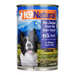 K9 Natural新西兰进口天然无谷宠物狗狗罐头湿粮狗零食罐头 牛肉370g *5件