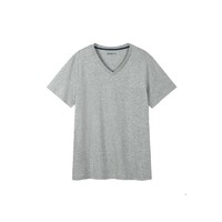 班尼路短袖T恤男夏季新款纯色上衣v领短袖T恤纯棉打底衫 *2件