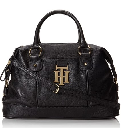 TOMMY HILFIGER Monogrammed Bowler 女士真皮两用包