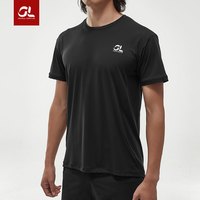 iRanShao GEARLAB跑步短袖 T恤 燃烧装备GEARLAB 超轻透气速干黑练T 马拉松定制T恤