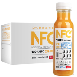 农夫山泉 NFC芒果混合汁 300ml*24瓶 *2件
