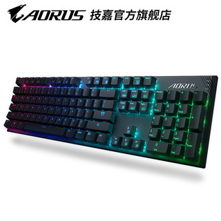 Gigabyte/技嘉 AORUS K1 猎鹰红轴机械键盘 RGB电竞游戏有线键盘