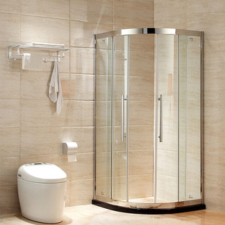 ARROW 箭牌卫浴 弧扇形钢化玻璃浴室 AEO6B1101 6MM