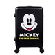 迪士尼（Disney) 拉杆箱万向轮黑色耐磨抗摔行李箱 24英寸旅行箱男女登机箱米奇磨砂黑