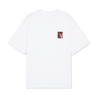 GXG男装 2020夏季新款短袖T恤男简约男士体恤潮牌潮流白色打底衫