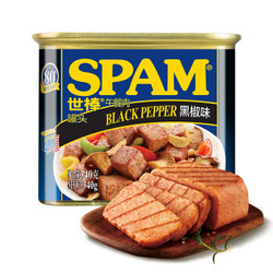 SPAM 世棒 黑胡椒味 午餐肉罐头 340g *11件