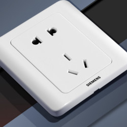 siemens 西门子 远景 雅白色五孔插座