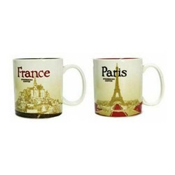 星巴克（Starbucks）巴黎城市主题陶瓷马克杯套装 88ml 星巴克杯子 法国进口